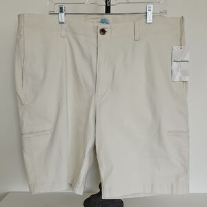 Tommy Bahama Cream Cargo Shorts for Men